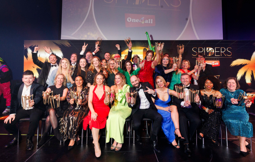 Spider awards receivers -Hello humans small agency of the year